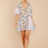 Clothing Red Dress Rompers | Beauty Of The Garden Multi Floral Print Romper Blue