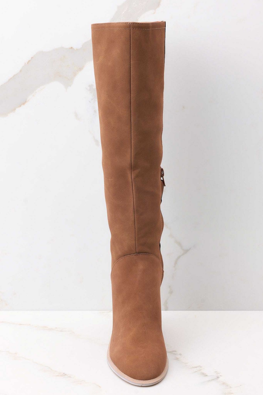 Shoes Red Dress High Heel Boots | No Reason Not To Boots Brown