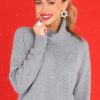Clothing Fable Casual Tops | Finally Over Sweater Grey
