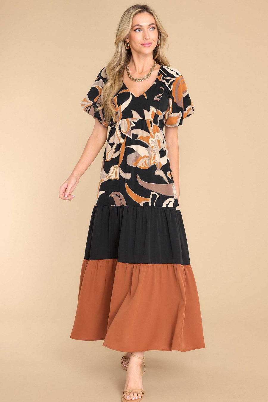 Clothing Red Dress Maxi Dresses | Confidence To Spare Maxi Dress Black