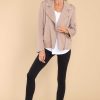 Clothing Z Supply Jackets | Castle Hill Milkshake French Terry Moto Jacket White