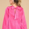 Clothing Aura Blouses & Shirts | It'S My Moment Top Hot Pink