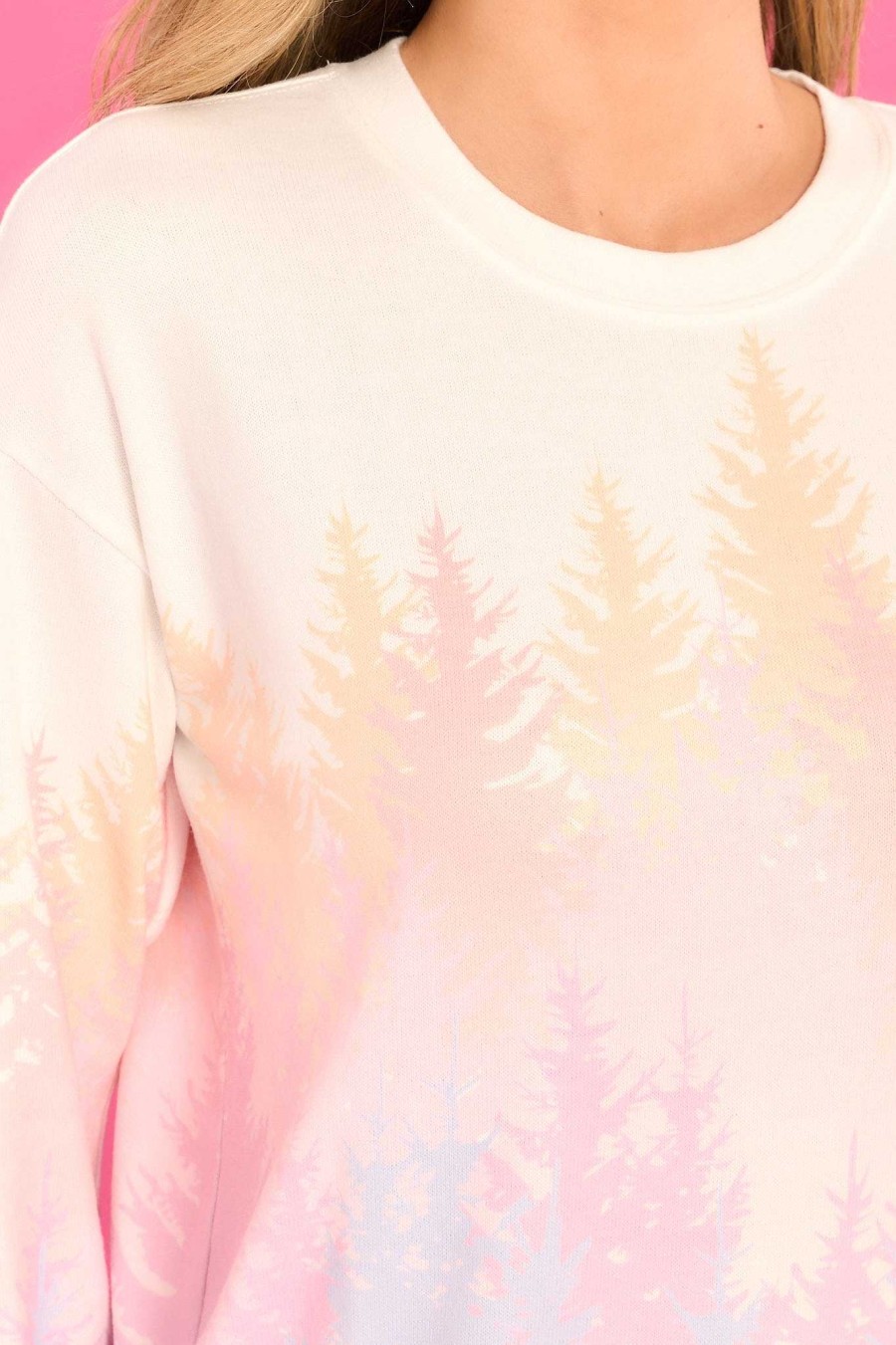 Clothing PJ Salvage Loungewear Tops | Mountain Love Lounge Top Ivory