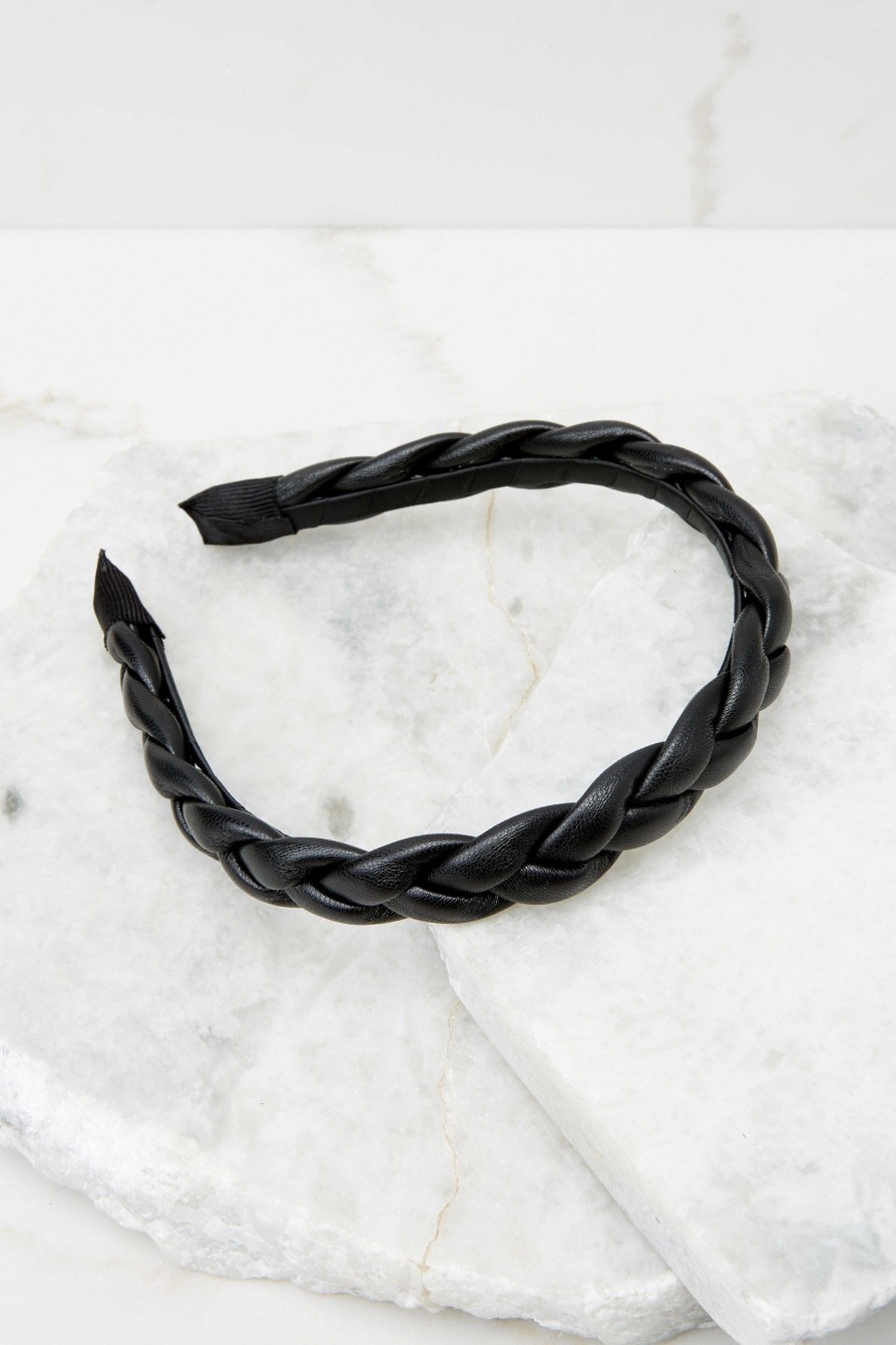 Accessories Red Dress Hair Accessories | Stunning Twist Headband Black