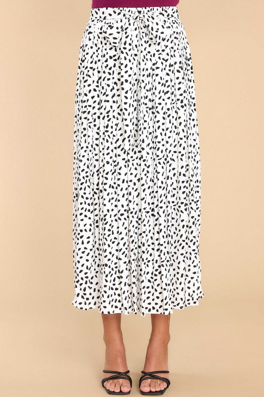 Clothing Red Dress Skirts | Impress Me Midi Skirt White Print