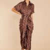 Clothing Red Dress Maxi Dresses | Brunch Date Polka Dot Maxi Dress Mocha