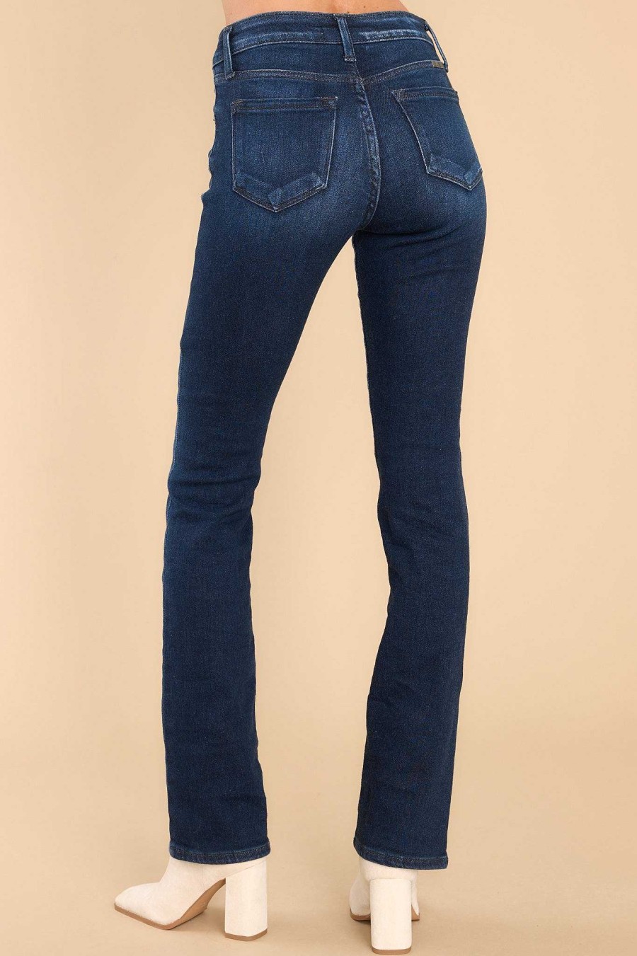 Clothing Red Dress Clean Denim | Leaving My Mark Straight Leg Jeans Dark Wash
