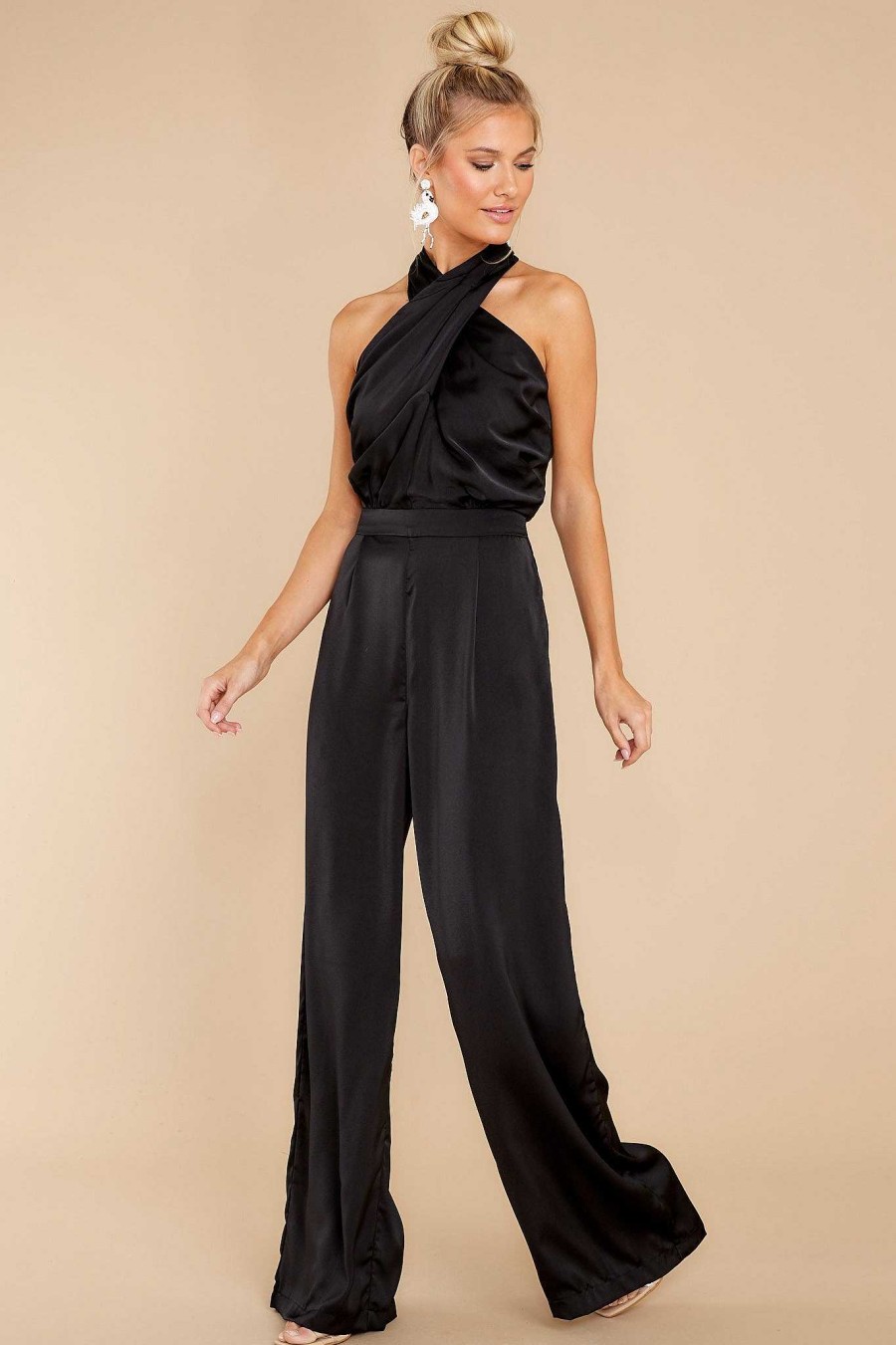 Clothing Aura Jumpsuits | Story Of Us Jumpsuit Black