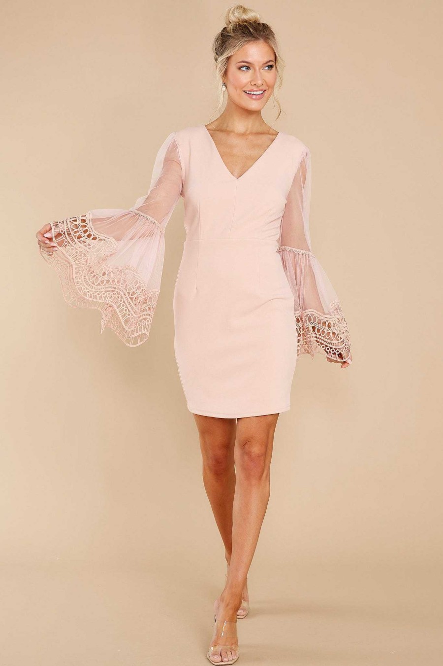 Clothing Red Dress Mini Dresses | Let Your Heart Decide Dress Blush