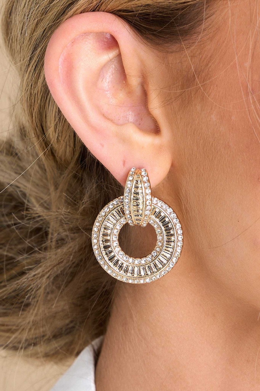 Jewelry Red Dress | You Wish Earrings Gold