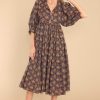 Clothing Victoria Dunn Midi Dresses | Clover Maxi Dress Walnut