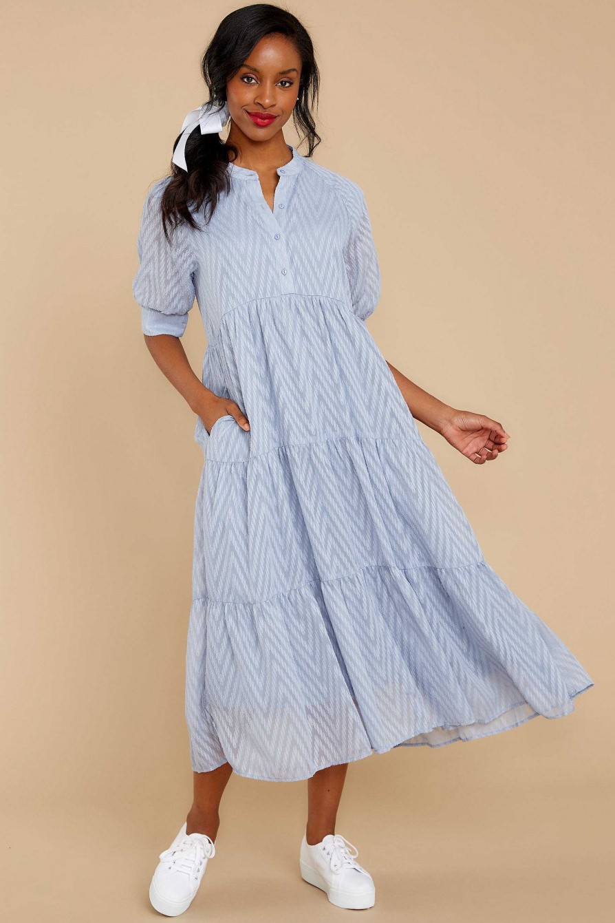 Clothing Aura Maxi Dresses | It'Ll Be Alright Maxi Dress Light Blue