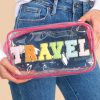 Accessories Red Dress Clutches & Pouches | Dream Plans Multi Travel Pouch Hot Pink