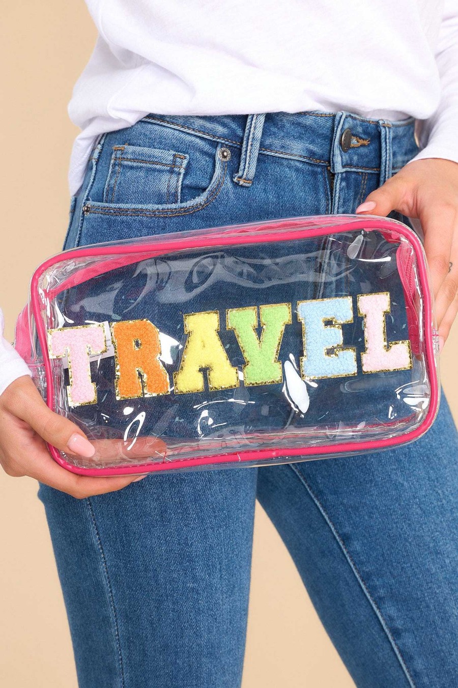 Accessories Red Dress Clutches & Pouches | Dream Plans Multi Travel Pouch Hot Pink