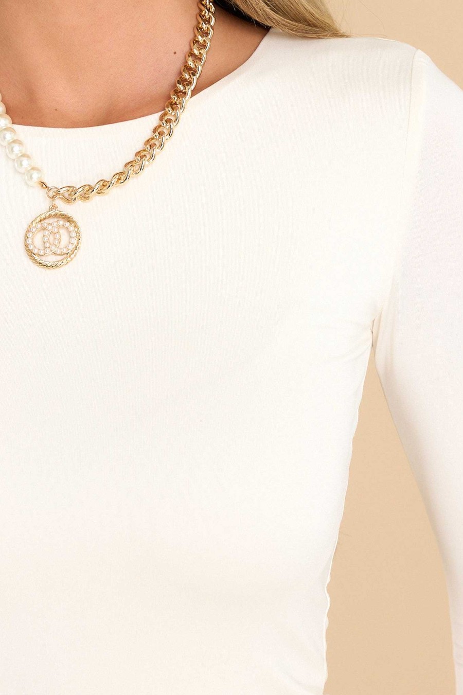 Clothing Red Dress Casual Tops | Less Words Top Ivory