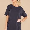 Clothing Z Supply Mini Dresses | Banks Organic T-Shirt Dress Washed Black