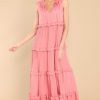 Clothing Aura Maxi Dresses | When I Look At You Peony Maxi Dress Pink