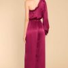 Clothing Red Dress Jumpsuits | Midnight Hour Jumpsuit Maroon