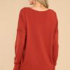 Clothing So Soft Collection Casual Tops | Wind Down Sweater Cinnamon