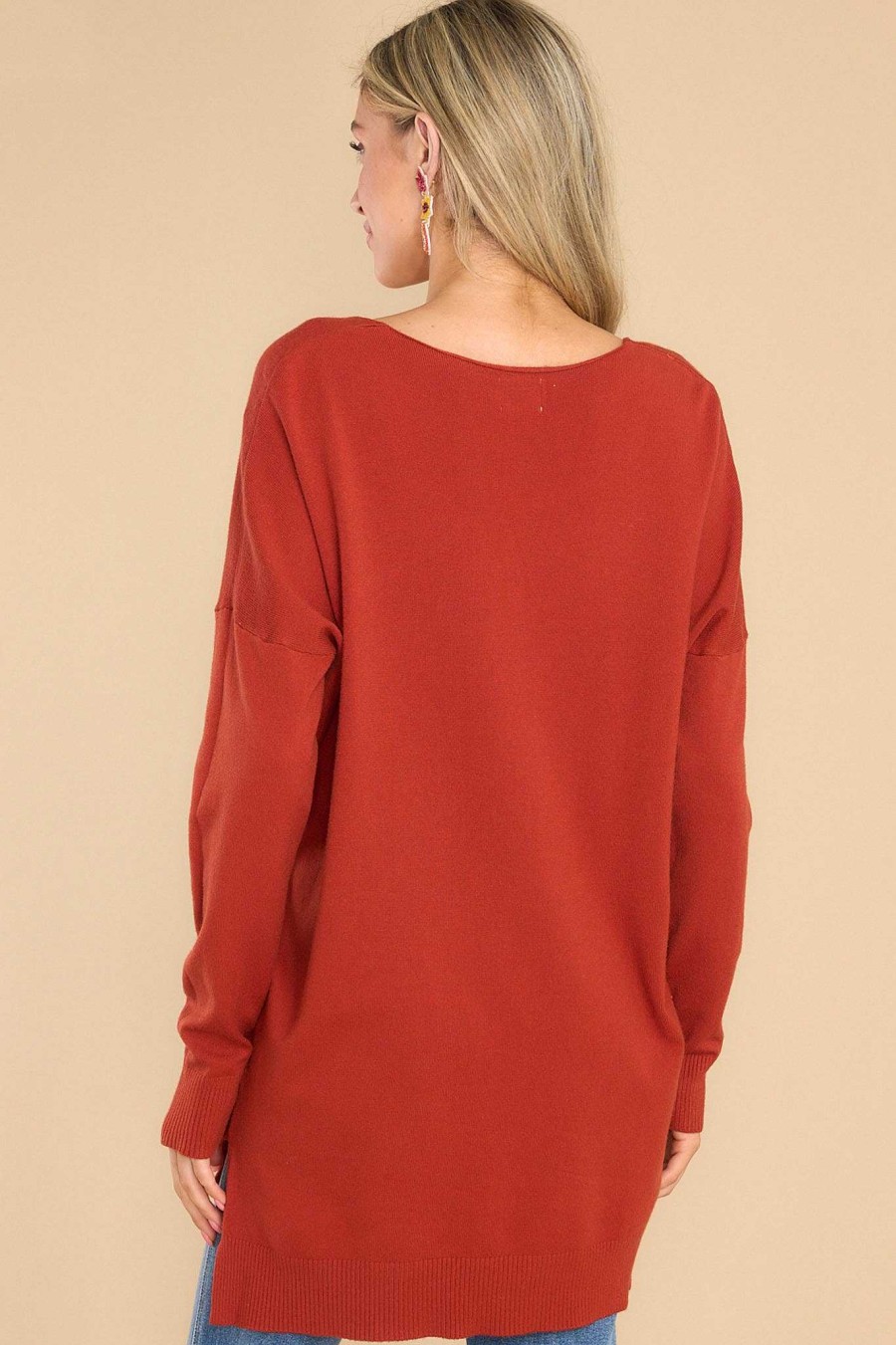 Clothing So Soft Collection Casual Tops | Wind Down Sweater Cinnamon