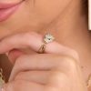 Jewelry Red Dress | Just A Bite Rhinestone Ring Gold