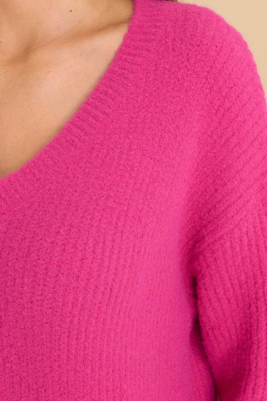 Clothing Fable Casual Tops | Any Day Now Sweater Fuchsia