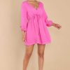 Clothing Red Dress Mini Dresses | Seaside Dreams Dress Hot Pink