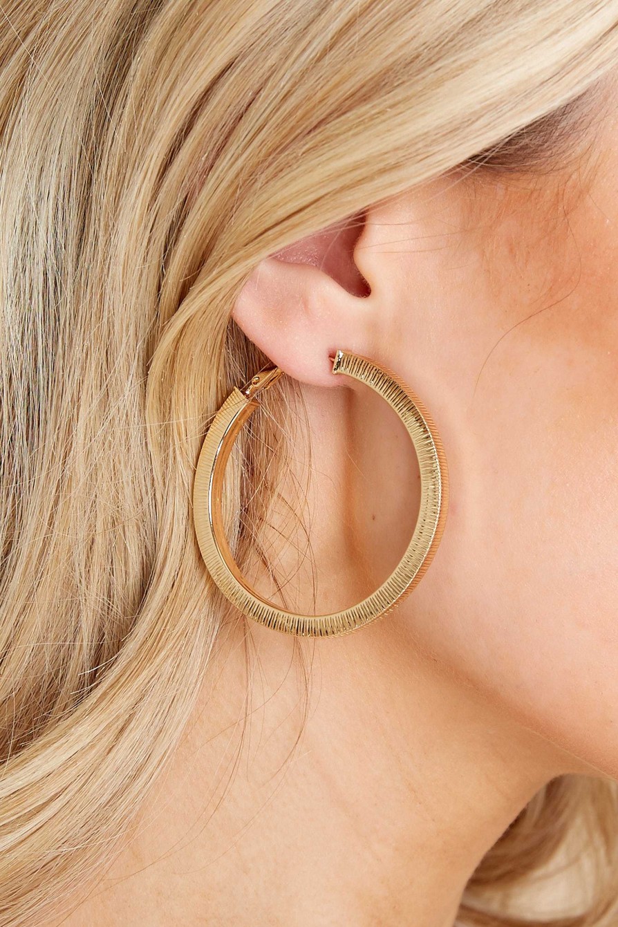 Jewelry Red Dress | Sassy Queen Hoops Gold