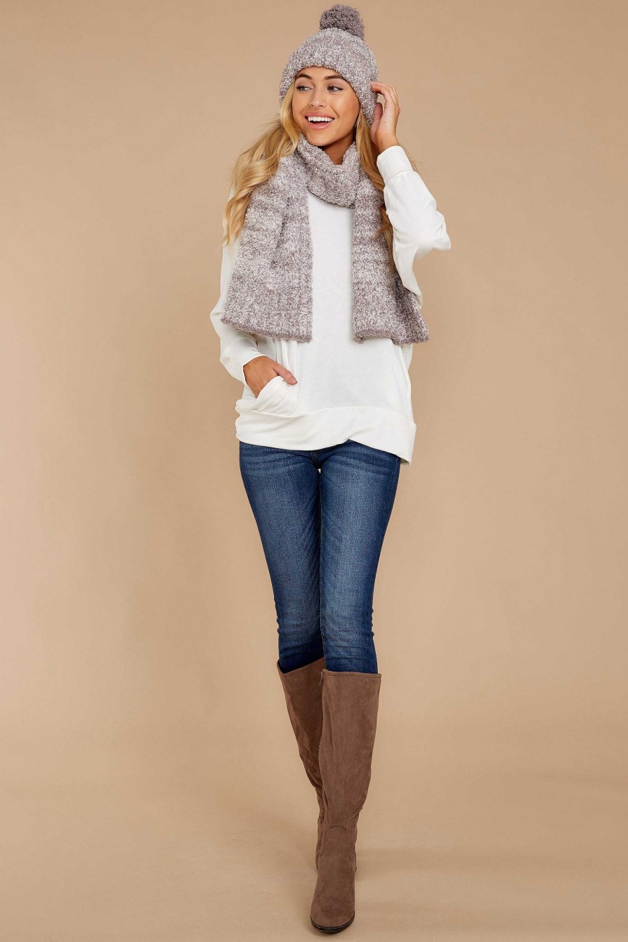 Clothing Jolie Sweaters | Take A Break Sweater White