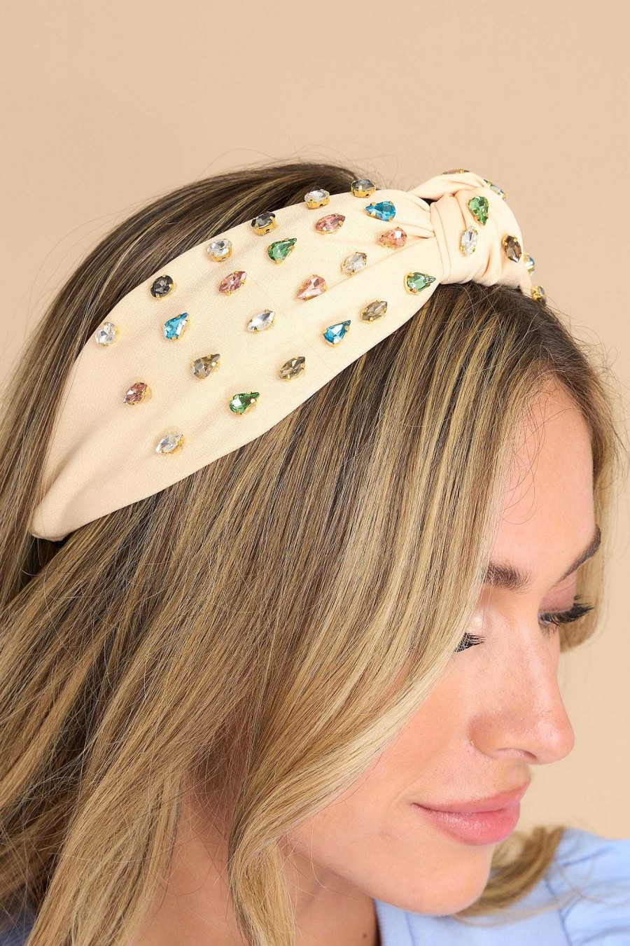 Accessories Red Dress Hair Accessories | Wishful Magic Multi Headband Ivory