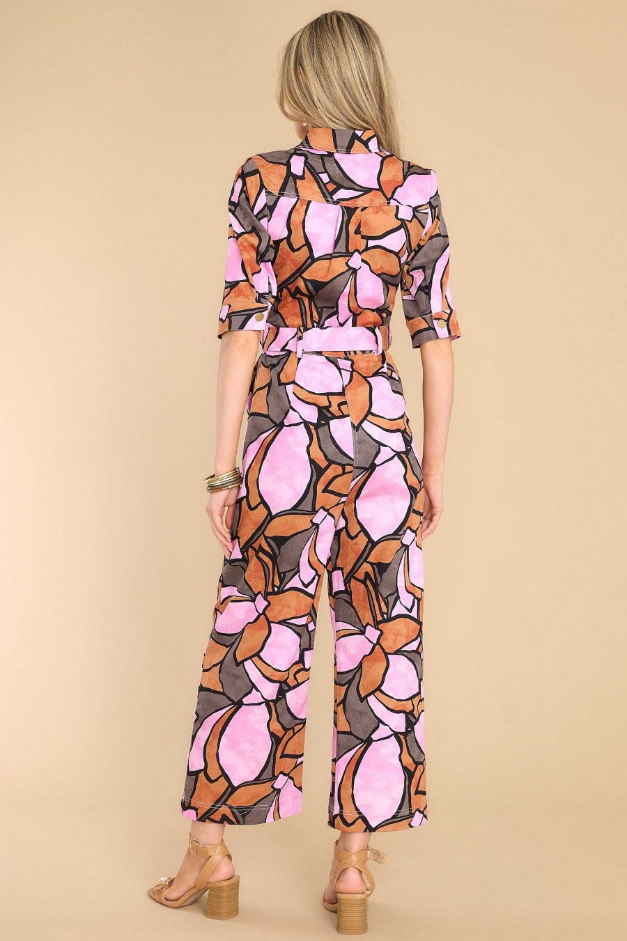 Clothing MINKPINK Jumpsuits | Lorna Jumpsuit Abstract