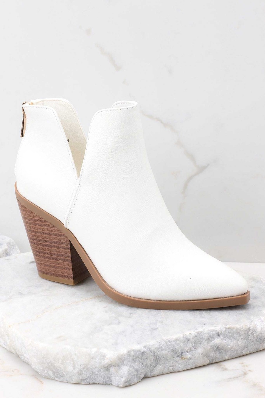 Shoes Red Dress Ankle Booties | The Big Show Booties White