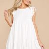 Clothing Red Dress Mini Dresses | One More Clue Dress Off White