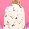 Clothing PJ Salvage Pajama Sets | Flannels Snow Pj Top White