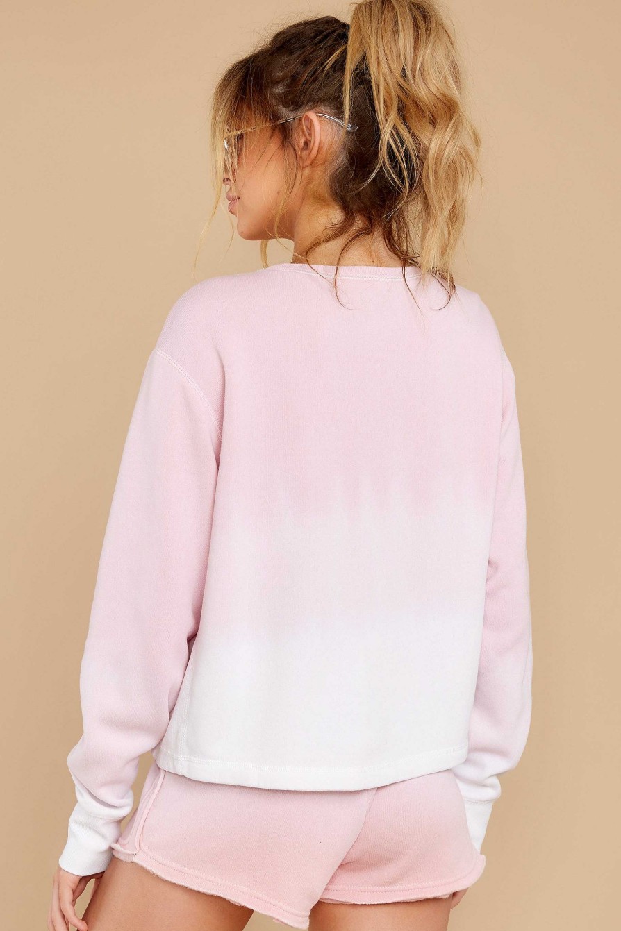 Clothing Red Dress Sweatshirts & Hoodies | Let'S Unwind Seashell Sweatshirt Pink