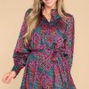 Clothing Red Dress Mini Dresses | Just One Of Me Multi Print Dress Black
