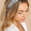 Accessories Red Dress Hair Accessories | Playing Coy Light Leopard Print Headband Blue