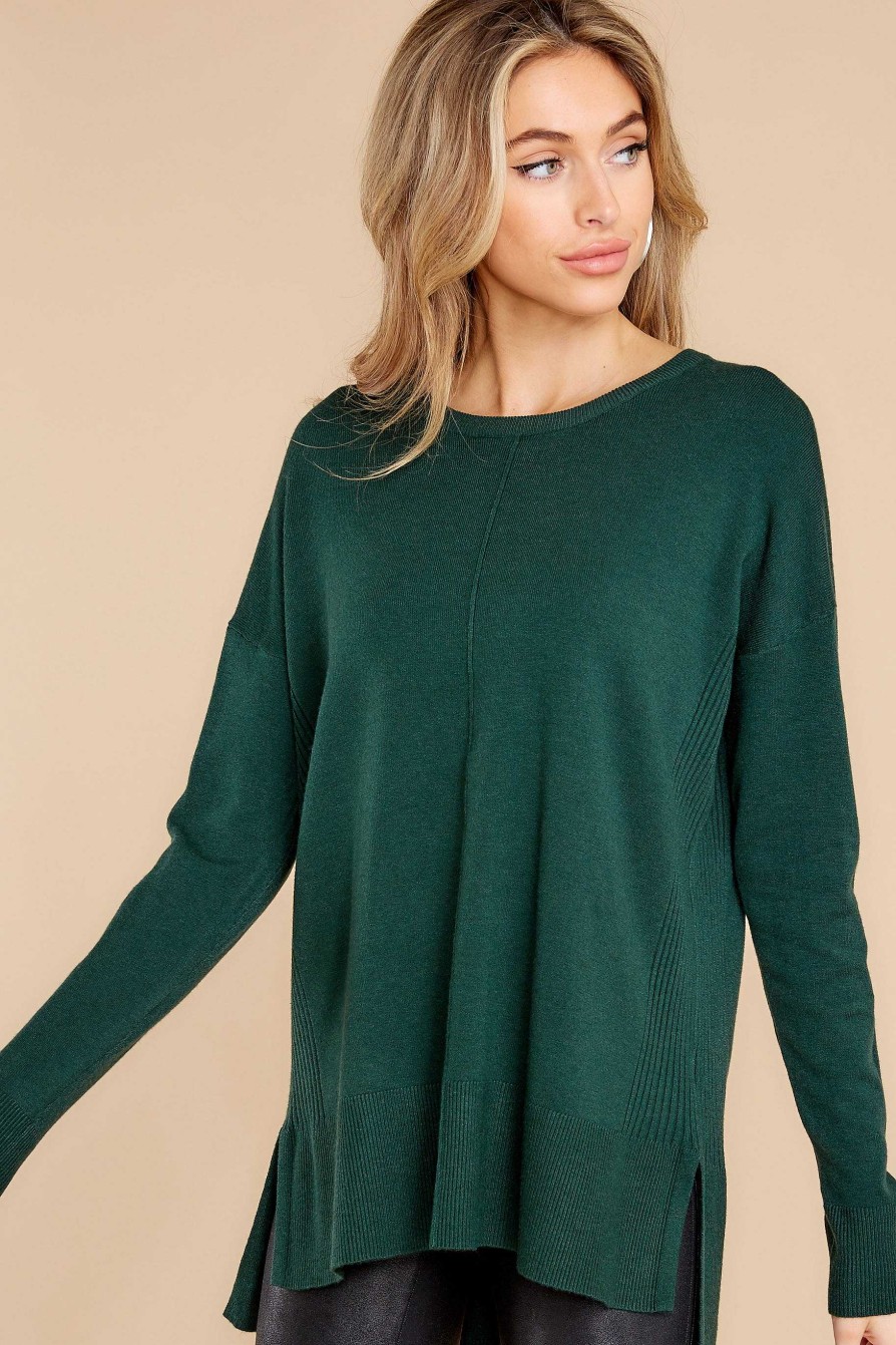Clothing Red Dress Sweaters | Through Union Station Sweater Hunter Green