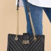 Accessories Red Dress Crossbody Bags | Look At Me Faux Leather Bag Black
