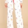 Clothing PJ Salvage Matching Sets | Stars & Paws Pj Pants Ivory