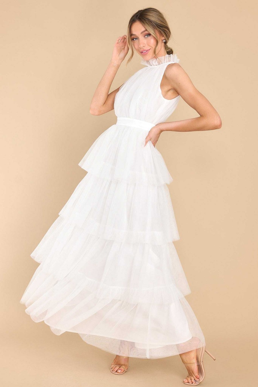 Clothing Aura Maxi Dresses | Shock And Awe Maxi Dress White