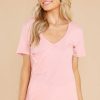 Clothing Z Supply Casual Tops | Pocket Tee Guava
