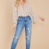 Clothing Red Dress Blouses & Shirts | Want You Around Print Bodysuit Taupe