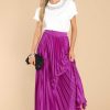 Clothing Red Dress Skirts | Four Elements Maxi Skirt Magenta