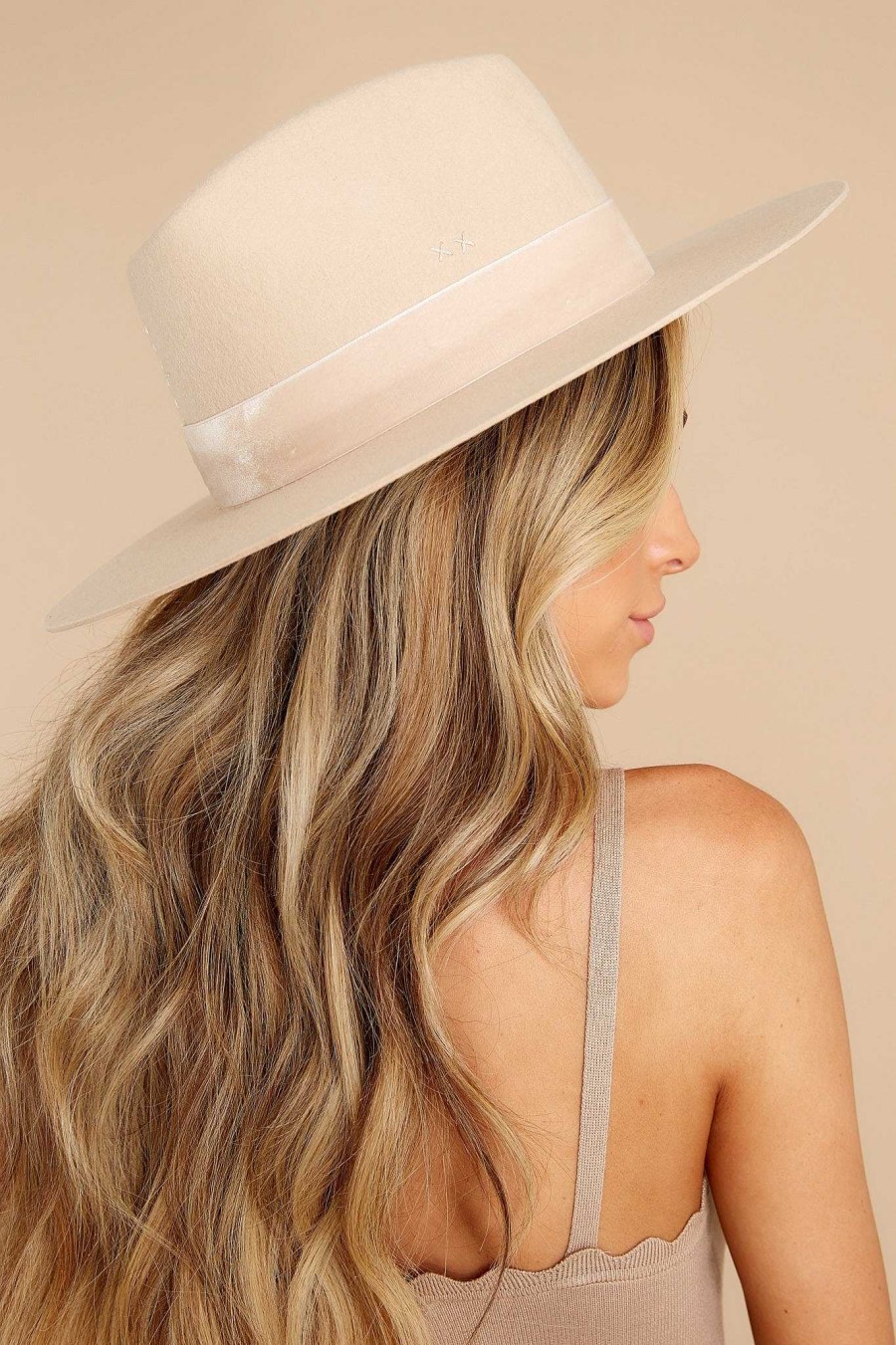 Accessories Lack of Color Hats | Benson Tri Hat Beige