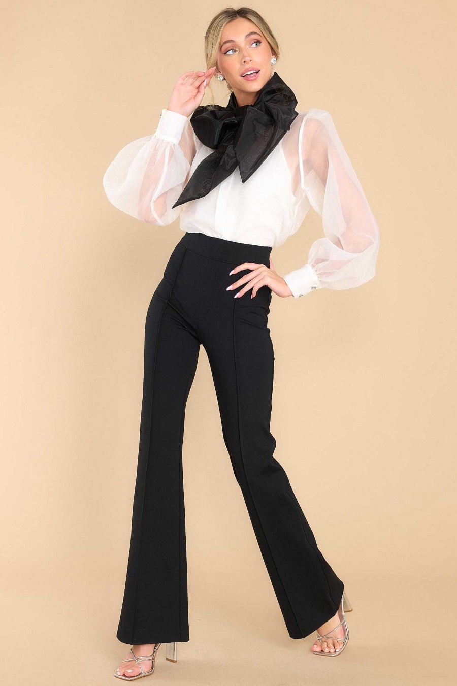 Clothing Aura Blouses & Shirts | Patience Is Power Top White