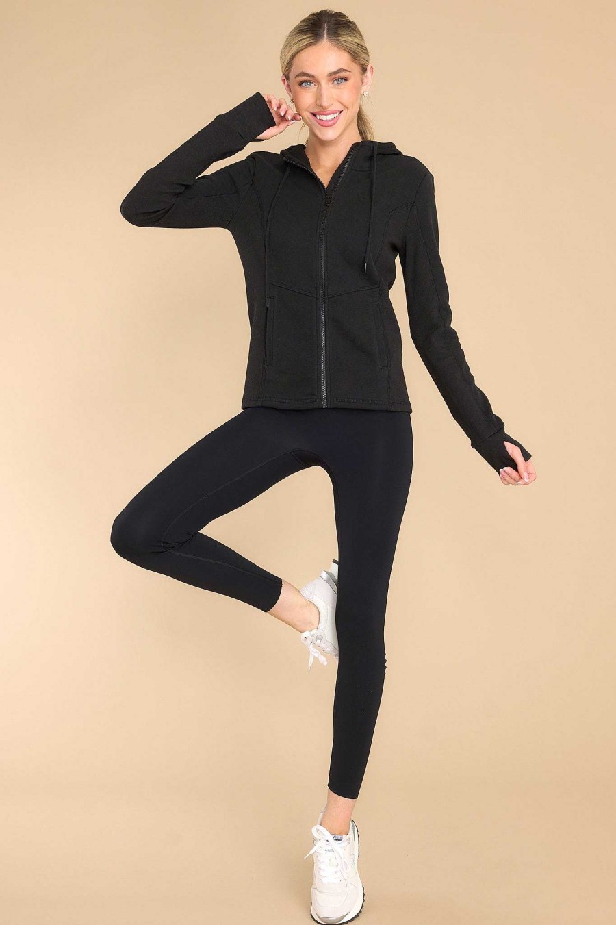 Clothing Z Supply Sweatshirts & Hoodies | Runner Scuba Hoodie Black