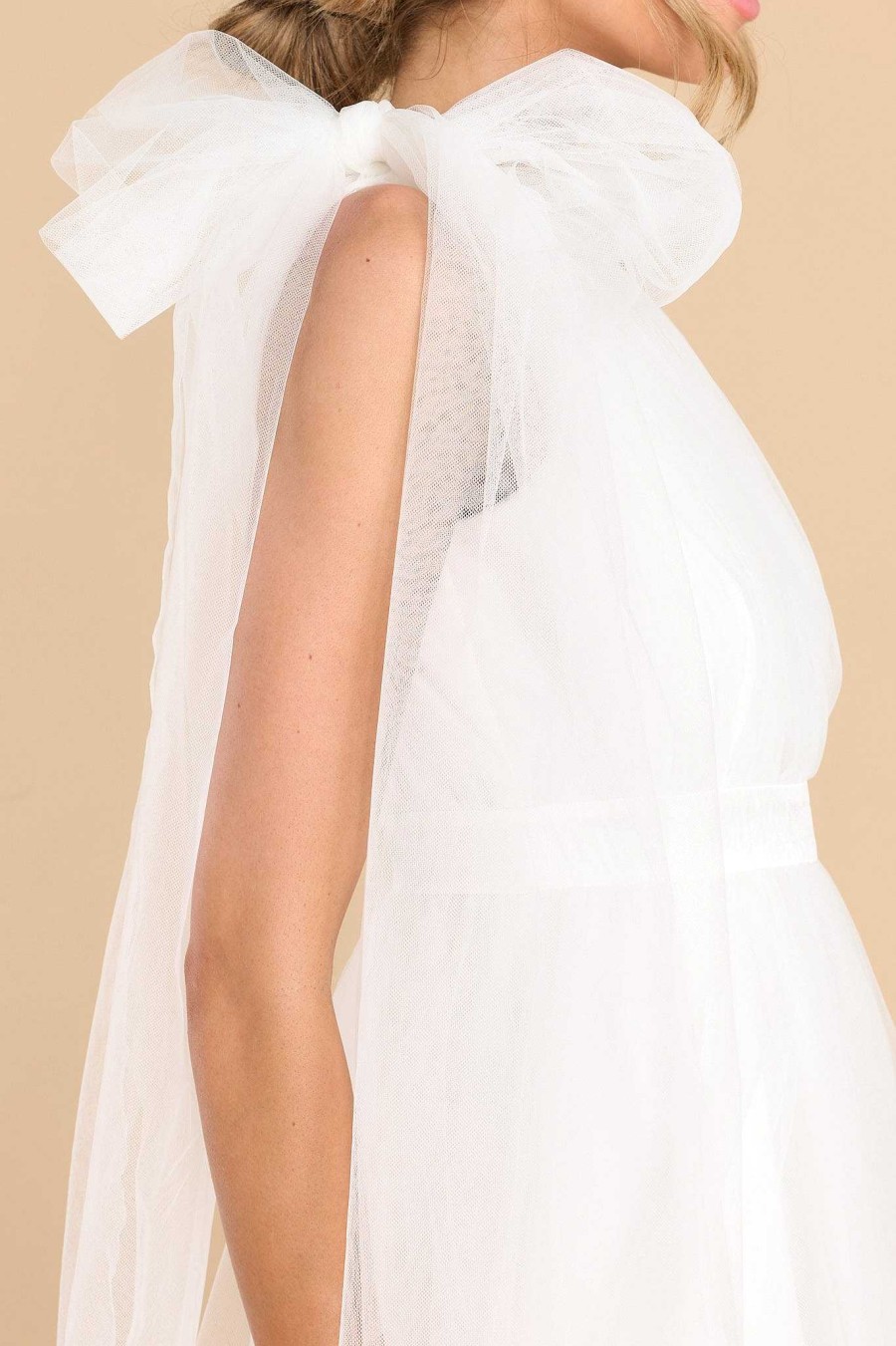 Clothing Aura Midi Dresses | Lifetime Of Love Dress White