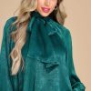 Clothing Aura Blouses & Shirts | World Class Top Emerald