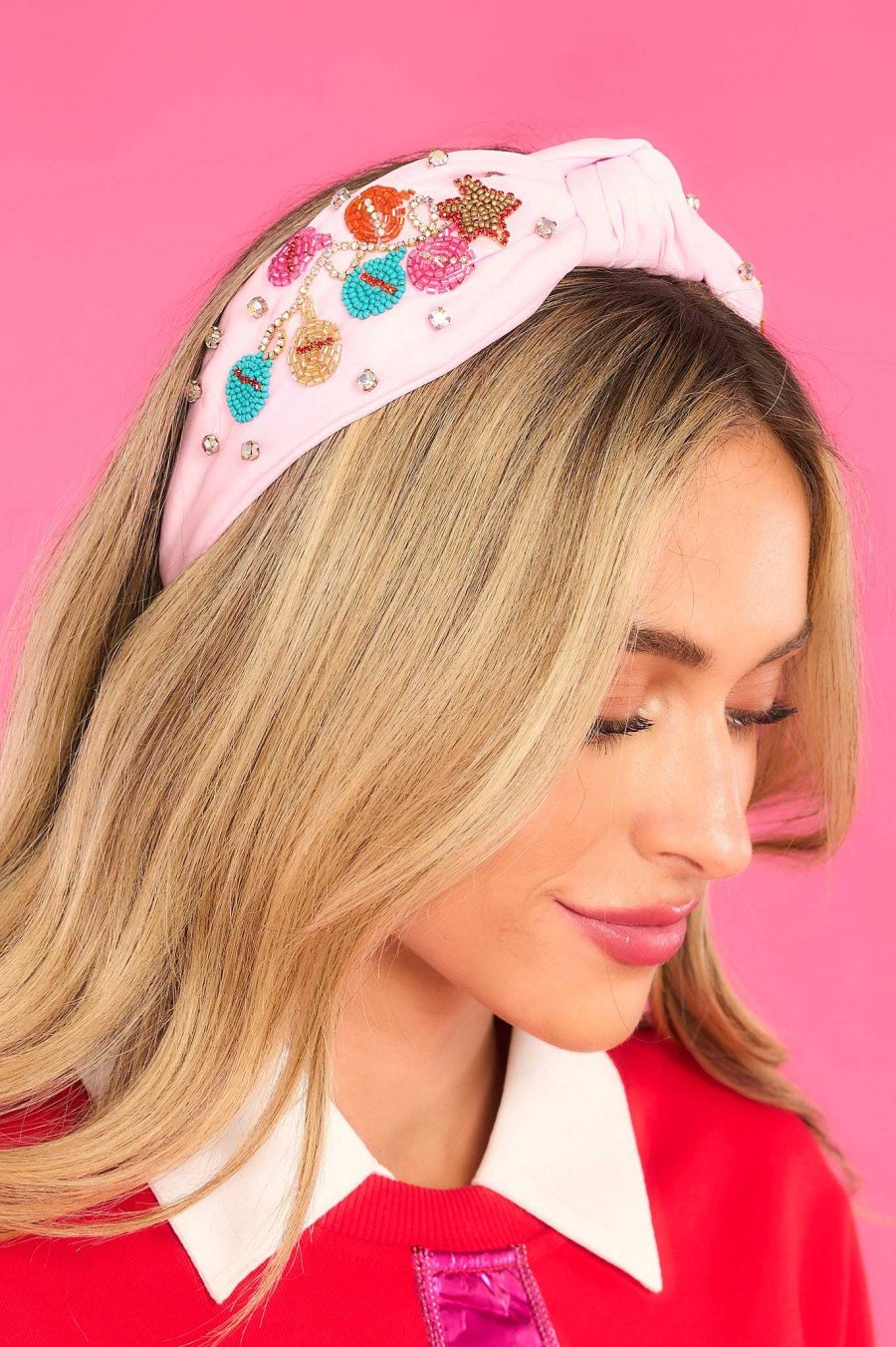 Accessories Red Dress Hair Accessories | Jingle Jewels Headband Pink